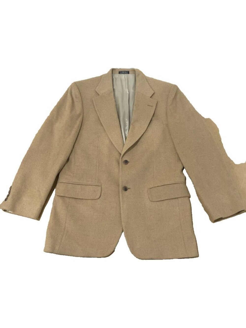 Club Room Mens 100% Camel Hair Blazer Macy's Vintage USA Made Vintage Size 42 - Picture 4 of 12